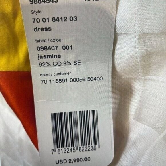 AKRIS Jasmine Transparent Check Weave Dress Size S/XS 4-2, 36 NEW - Picture 6 of 14